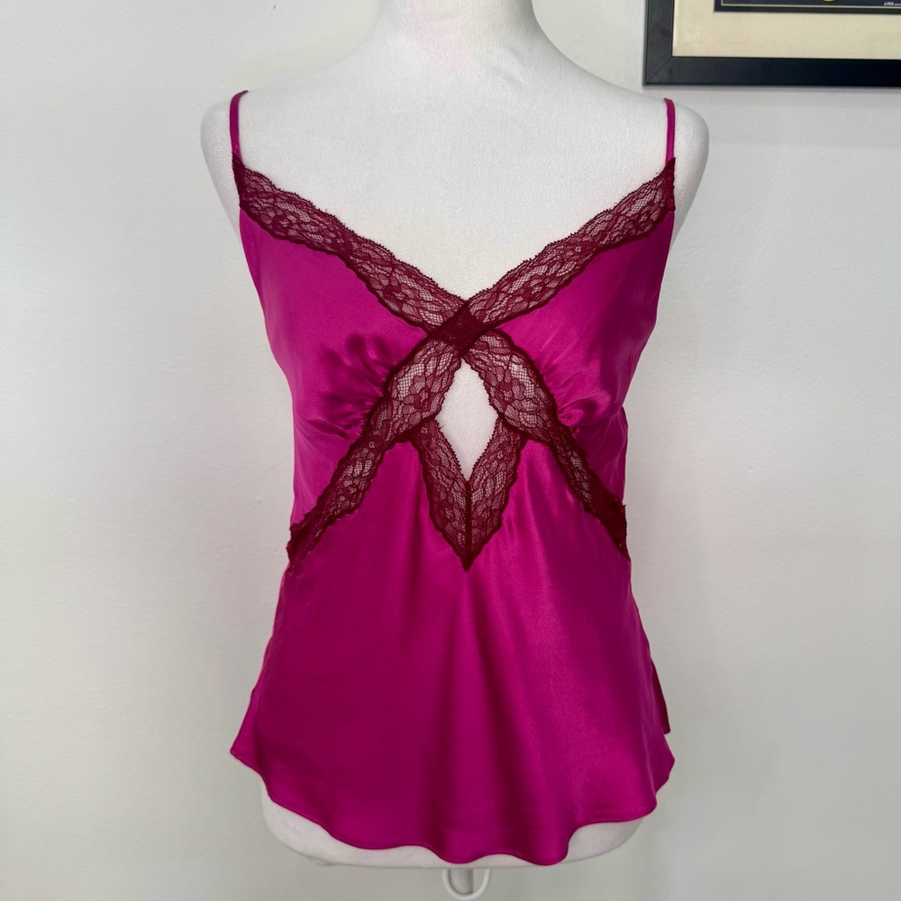 Cami NYC Florentine Lace Trip Camisole - Hot Pink – Size 8